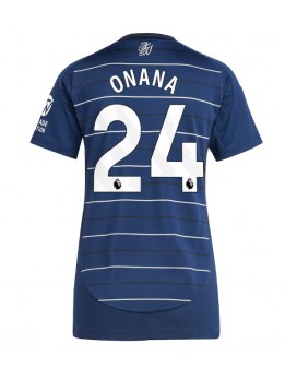 Aston Villa Amadou Onana #24 Ausweichtrikot für Frauen 2024-25 Kurzarm